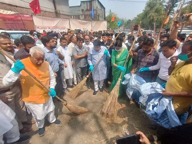 Haryana : प्रधानमंत्री ने लोगों की स्वच्छता के प्रति सोच में क्रांति ला दी गोयल Haryana : प्रधानमंत्री ने लोगों की स्वच्छता के प्रति सोच में क्रांति ला दी गोयल