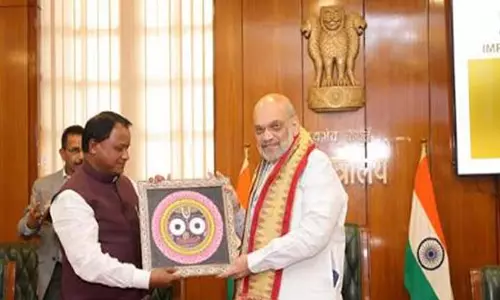 CM Majhi ने अमित शाह से मुलाकात की, ओडिशा सरकार की पहलों की जानकारी दी