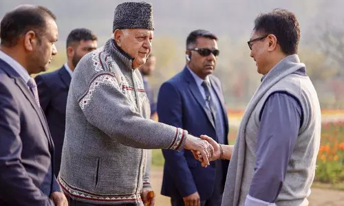 ट्यूलिप गार्डन में उमर-फारूक से मुलाकात का मौका मिला: Rijiju