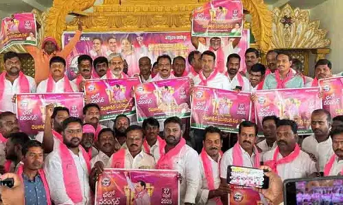 सनके रविशंकर ने BRS कार्यकर्ताओं से वारंगल में रजत जयंती समारोह में भाग लेने का आह्वान किया