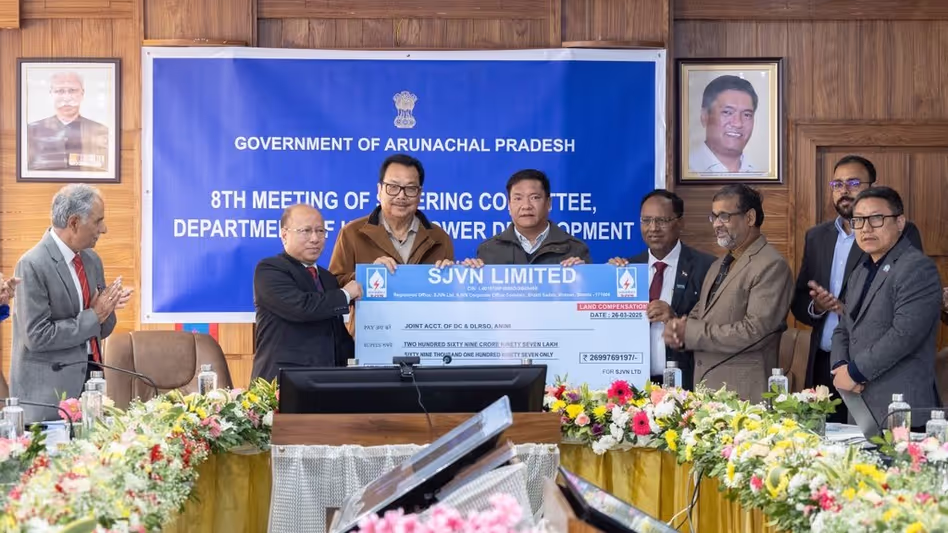Arunachal : दिबांग घाटी में जलविद्युत परियोजना के लिए 269.97 करोड़ रुपये जारी