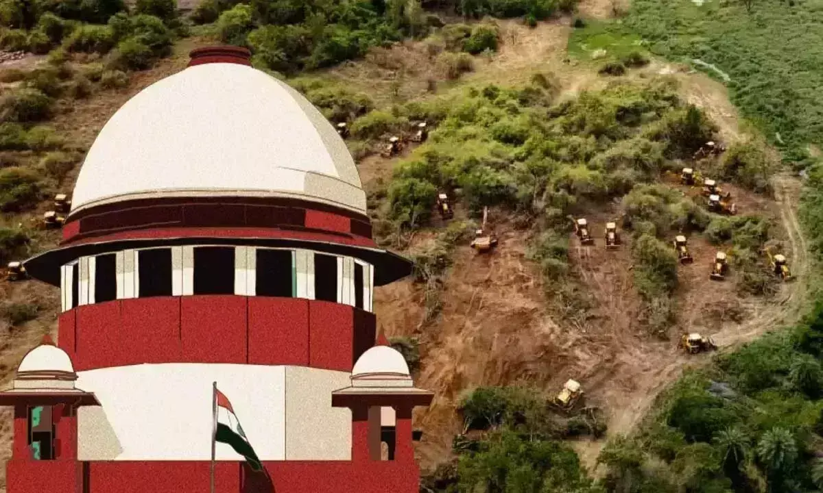 SC द्वारा नियुक्त पैनल ने हैदराबाद में कांचा गाचीबोवली की जमीन का निरीक्षण किया