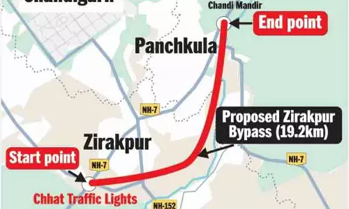 Chandigarh: बाईपास से ट्राइसिटी निवासियों को मिलेगी बड़ी राहत Chandigarh: बाईपास से ट्राइसिटी निवासियों को मिलेगी बड़ी राहत