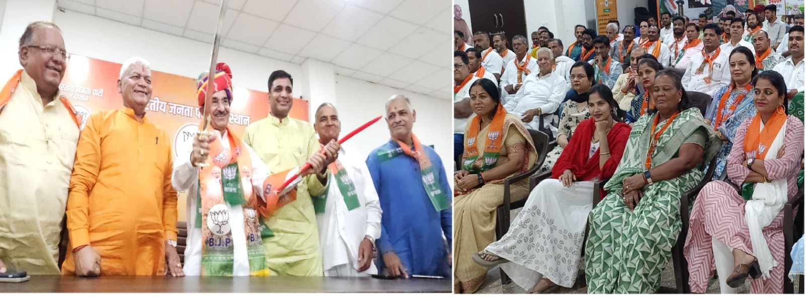 भाजपाइयों ने किया BJP प्रदेश अध्यक्ष का भव्य स्वागत - अभिनन्दन