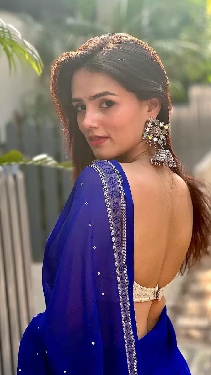 निशि सक्सेना का साड़ी लुक