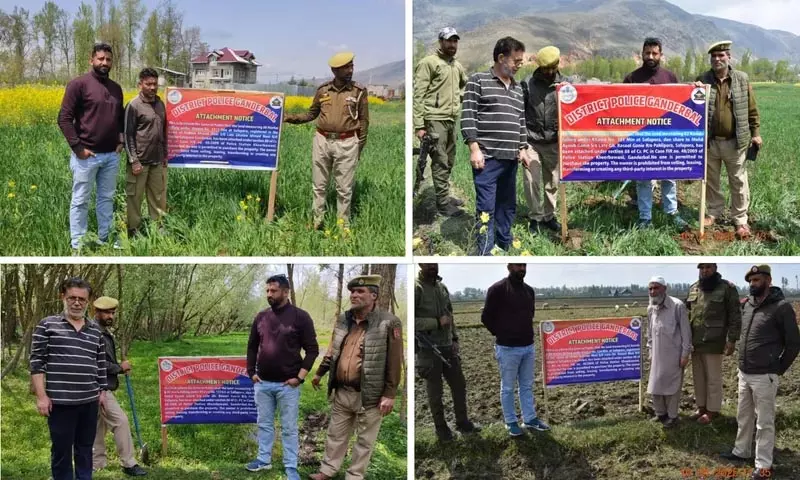 मध्य कश्मीर के गंदेरबल में पुलिस ने 3.47 करोड़ की संपत्ति कुर्क की मध्य कश्मीर के गंदेरबल में पुलिस ने 3.47 करोड़ की संपत्ति कुर्क की