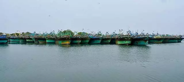 Tamil Nadu: समुद्री क्षेत्र में तेज हवाओं के कारण जिला मत्स्य विभाग की चेतावनी Tamil Nadu: समुद्री क्षेत्र में तेज हवाओं के कारण जिला मत्स्य विभाग की चेतावनी