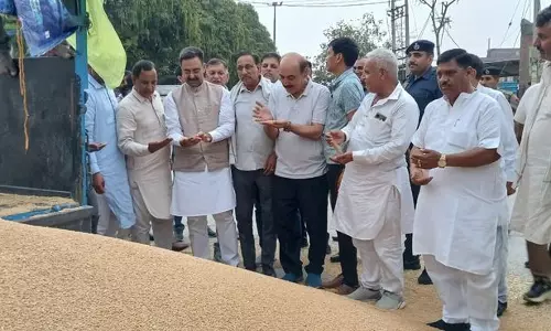 Haryana विधानसभा अध्यक्ष ने घरौंडा अनाज मंडी का निरीक्षण किया