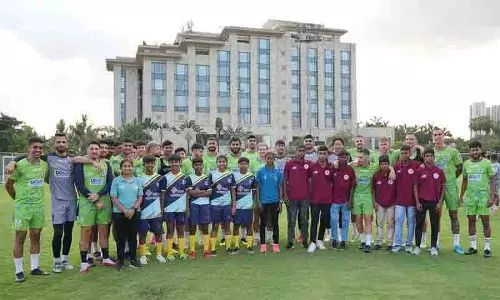 HYDERABAD: इंडियन सुपर लीग के फाइनलिस्ट अगली पीढ़ी के खिलाड़ियों से मिलेंगे HYDERABAD: इंडियन सुपर लीग के फाइनलिस्ट अगली पीढ़ी के खिलाड़ियों से मिलेंगे