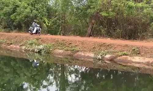 स्थानीय लोगों ने घातक दुर्घटना के बाद Salaulim नहर पर स्थायी लोहे की रेलिंग तत्काल लगाने की मांग की