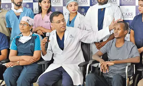 Hyderabad : दिमाग में लगी गोली डॉक्टरों ने बचाई जान Hyderabad : दिमाग में लगी गोली डॉक्टरों ने बचाई जान
