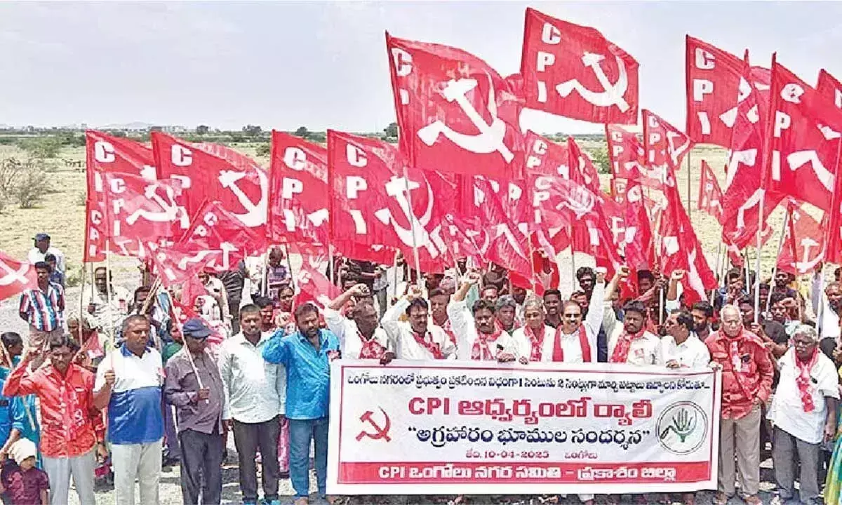CPI ने गरीबों के लिए आवास स्थलों के लिए लड़ने की शपथ ली