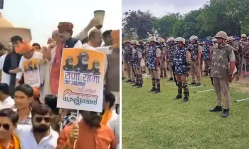 आगरा में पुलिस प्रशासन अलर्ट, आज स्वाभिमान रैली निकाल रही करणी सेना
