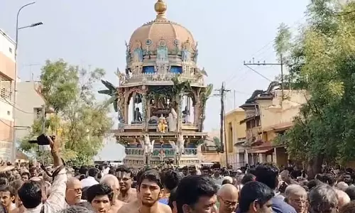 Tamil Nadu: श्रीरंगम मंदिर, त्रिची में पंगुनी रथ जुलूस