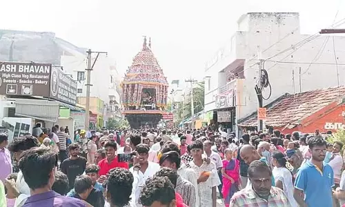 Tamil Nadu: नमक्कल नरसिंह स्वामी मंदिर में धूमधाम से निकाली गई रथ यात्रा