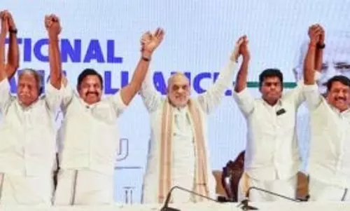 2026 के तमिलनाडु चुनावों के लिए भाजपा और AIADMK ने हाथ मिलाया