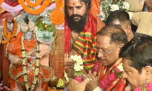 CM विष्णुदेव साय ने हनुमान जयंती पर की पूजा-अर्चना