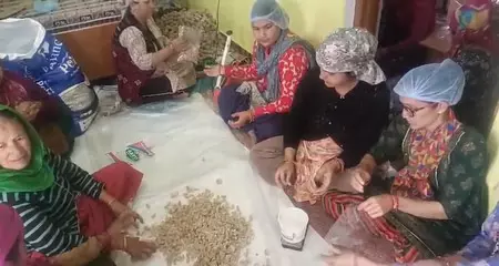 टिहरी में एनीमिया से बचाव के लिए स्वयं सहायता समूह की महिलाएं तैयार कर रहीं आयरन लड्डू टिहरी में एनीमिया से बचाव के लिए स्वयं सहायता समूह की महिलाएं तैयार कर रहीं आयरन लड्डू