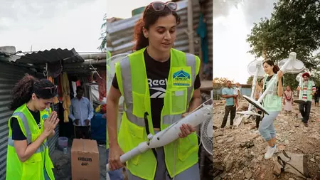 गर्मी से राहत के लिए तापसी पन्नू ने बांटे पंखे और कूलर गर्मी से राहत के लिए तापसी पन्नू ने बांटे पंखे और कूलर