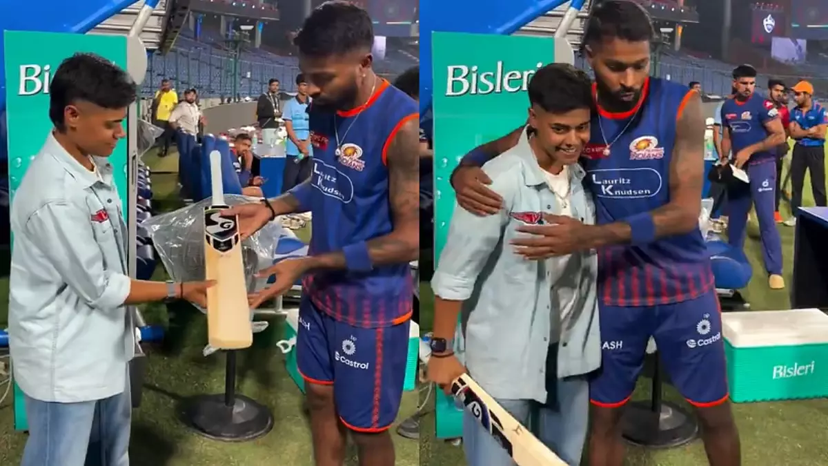 IPL 2025: हार्दिक पांड्या ने काशवी गौतम को बल्ला गिफ्ट कर अपना वादा पूरा किया IPL 2025: हार्दिक पांड्या ने काशवी गौतम को बल्ला गिफ्ट कर अपना वादा पूरा किया