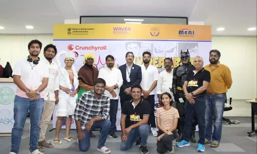 Telangana: एनीमे, मंगा, वेब टून, कॉस्प्लेइंग प्रतियोगिताओं में भारी भागीदारी देखी Telangana: एनीमे, मंगा, वेब टून, कॉस्प्लेइंग प्रतियोगिताओं में भारी भागीदारी देखी