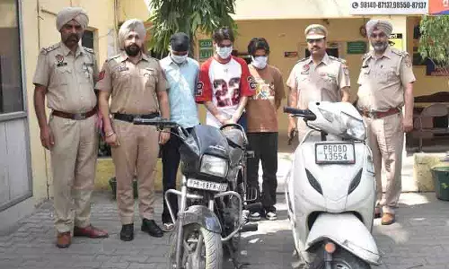 Jalandhar: चार झपटमार गिरफ्तार, नकदी व दो वाहन बरामद