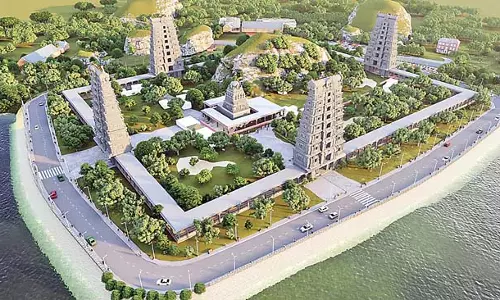 Warangal में भद्रकाली मंदिर का विकास कार्य तेज गति से चल रहा