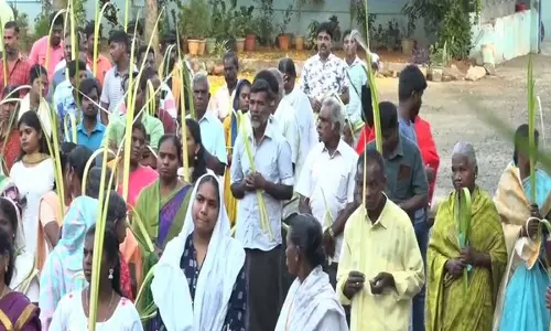 Trichy में ईसाइयों ने पाम संडे मनाया