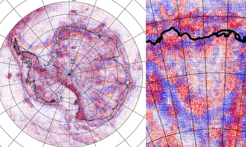 विल्क्स लैंड क्रेटर: पूर्वी अंटार्कटिका के गुरुत्वाकर्षण क्षेत्र में विशाल छेद विल्क्स लैंड क्रेटर: पूर्वी अंटार्कटिका के गुरुत्वाकर्षण क्षेत्र में विशाल छेद