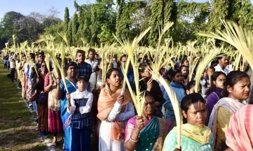 Aizawl: पूर्वोत्तर राज्यों में पारंपरिक उत्साह के साथ पाम संडे मनाया गया