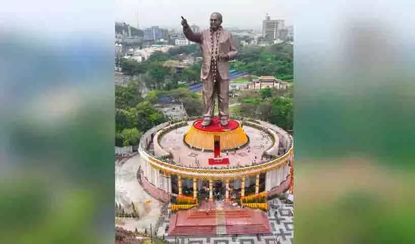 Hyderabad: दुनिया की सबसे ऊंची अंबेडकर प्रतिमा आखिरकार जनता के लिए खोल दी गई Hyderabad: दुनिया की सबसे ऊंची अंबेडकर प्रतिमा आखिरकार जनता के लिए खोल दी गई