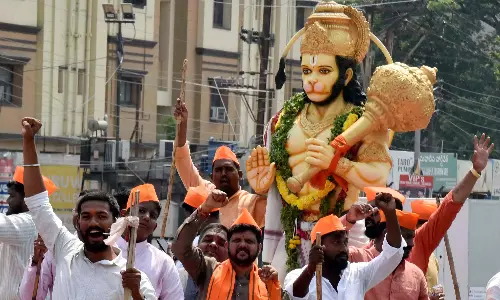 तेलंगाना में 6,000 हनुमान शोभा यात्राएं आयोजित की: VHP तेलंगाना में 6,000 हनुमान शोभा यात्राएं आयोजित की: VHP
