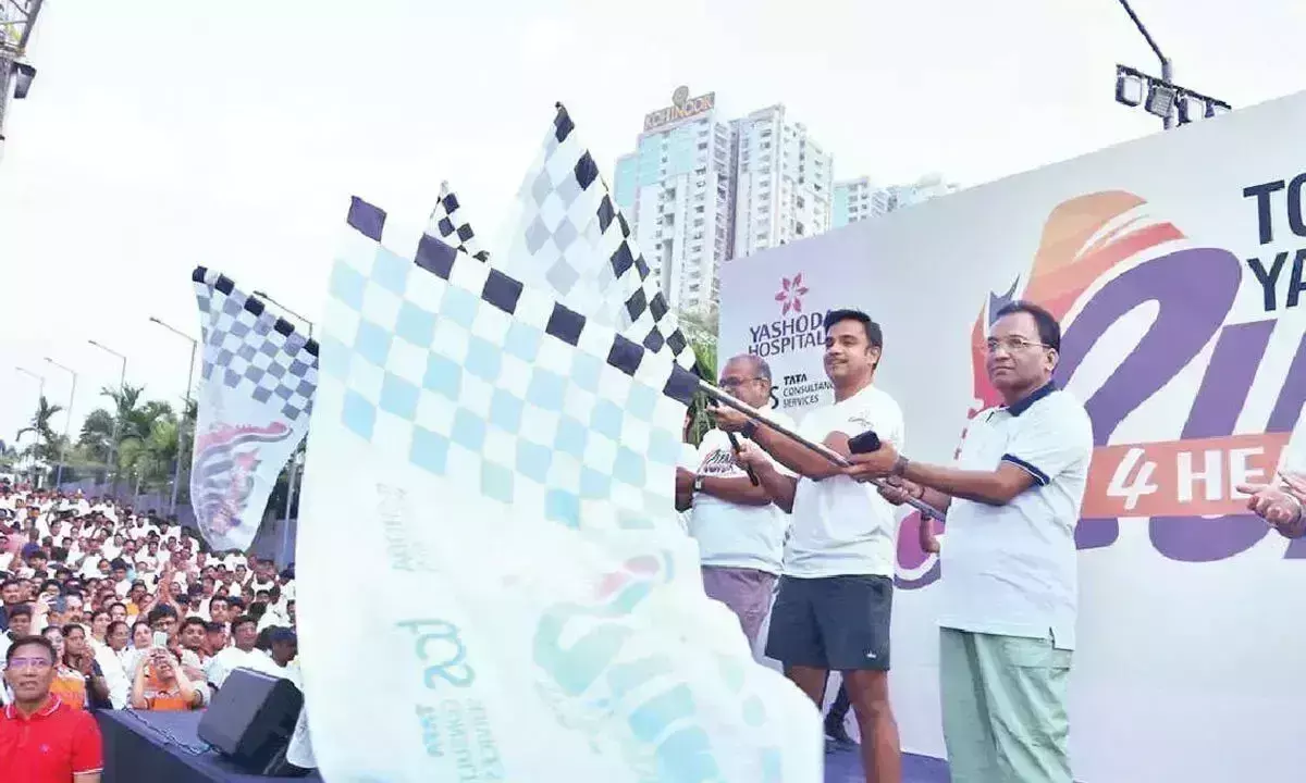 Telangana: 8,500 टीसीएस कर्मियों ने स्वास्थ्य जागरूकता के लिए दौड़ लगाई