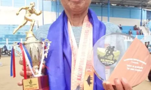 Sikkim :  74 वर्षीय गंगा माया थापा कलिम्पोंग 10K रन में तीसरे स्थान पर रहीं