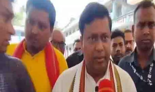 पश्चिम बंगाल BJP अध्यक्ष सुकांत मजूमदार ने केंद्र से केंद्रीय बलों की तैनाती बढ़ाने का किया आग्रह पश्चिम बंगाल BJP अध्यक्ष सुकांत मजूमदार ने केंद्र से केंद्रीय बलों की तैनाती बढ़ाने का किया आग्रह