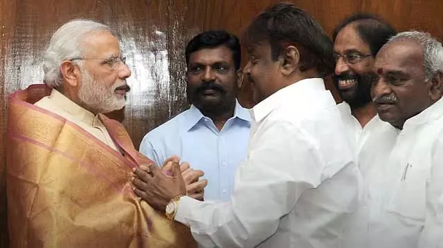 विजयकांत और मैं घनिष्ठ मित्र हैं: प्रधानमंत्री मोदी दृढ़ निश्चयी विजयकांत और मैं घनिष्ठ मित्र हैं: प्रधानमंत्री मोदी दृढ़ निश्चयी