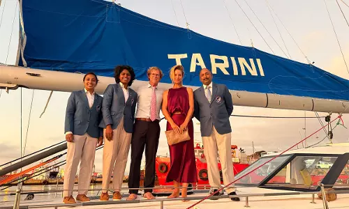 INSV तारिणी को नाविका सागर परिक्रमा द्वितीय अभियान के अंतिम चरण के लिए केपटाउन से किया गया रवाना INSV तारिणी को नाविका सागर परिक्रमा द्वितीय अभियान के अंतिम चरण के लिए केपटाउन से किया गया रवाना