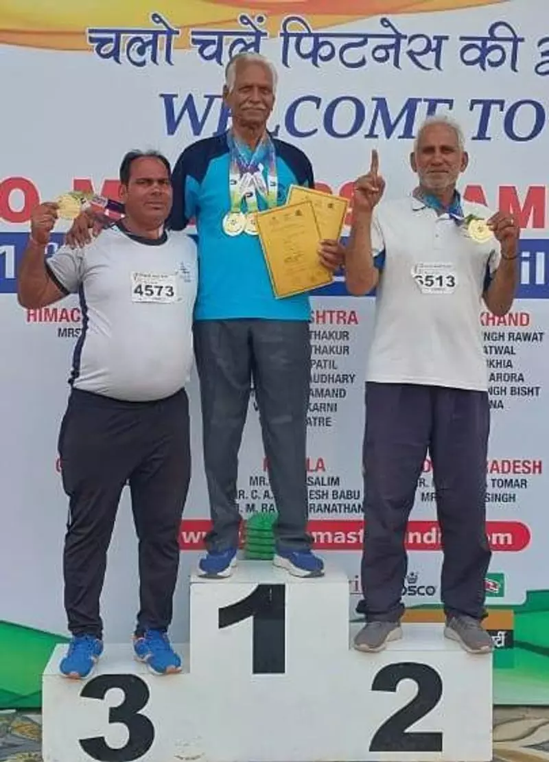 Haryana : उम्र की कोई सीमा नहीं 84 वर्षीय ने जीते 4 स्वर्ण पदक, विश्व कप पर नजर Haryana : उम्र की कोई सीमा नहीं 84 वर्षीय ने जीते 4 स्वर्ण पदक, विश्व कप पर नजर