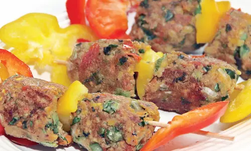 Recipe: ओट्स मूंगदाल सीक कबाब