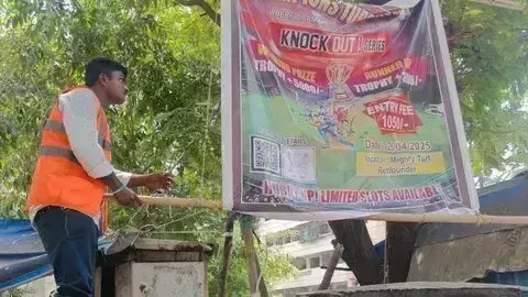 Mumbai: दूसरे दिन भी चला टीएमसी का बुलडोज़र, 422 अवैध होर्डिंग्स हटाए गए Mumbai: दूसरे दिन भी चला टीएमसी का बुलडोज़र, 422 अवैध होर्डिंग्स हटाए गए