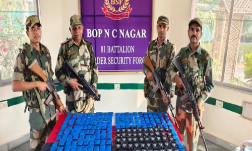 Tripura: भारत-बांग्लादेश सीमा के पास 4.5 करोड़ की कीमत की 43,800 याबा गोलियां जब्त Tripura: भारत-बांग्लादेश सीमा के पास 4.5 करोड़ की कीमत की 43,800 याबा गोलियां जब्त