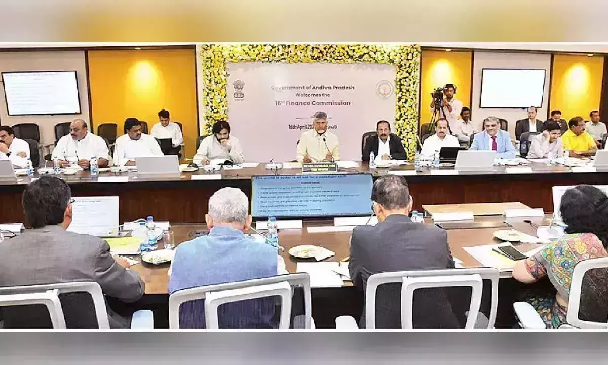CM ने 16वें वित्त आयोग से आंध्र प्रदेश के पुनर्निर्माण के लिए सहयोग की अपील की