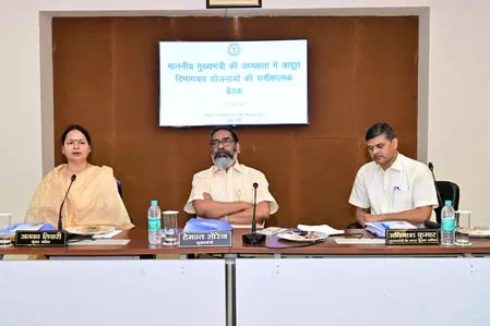 योजनाएं तय समय पर धरातल पर उतारें, लापरवाही बर्दाश्त नहीं, उच्च स्तरीय बैठक में सीएम हेमंत की हिदायत योजनाएं तय समय पर धरातल पर उतारें, लापरवाही बर्दाश्त नहीं, उच्च स्तरीय बैठक में सीएम हेमंत की हिदायत