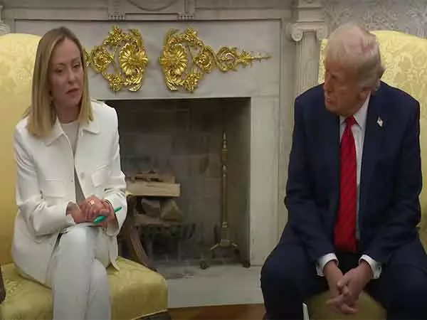 ट्रम्प को इतालवी पीएम मेलोनी की US यात्रा के दौरान यूरोपीय संघ के साथ व्यापार समझौते पर 100% भरोसा ट्रम्प को इतालवी पीएम मेलोनी की US यात्रा के दौरान यूरोपीय संघ के साथ व्यापार समझौते पर 100% भरोसा