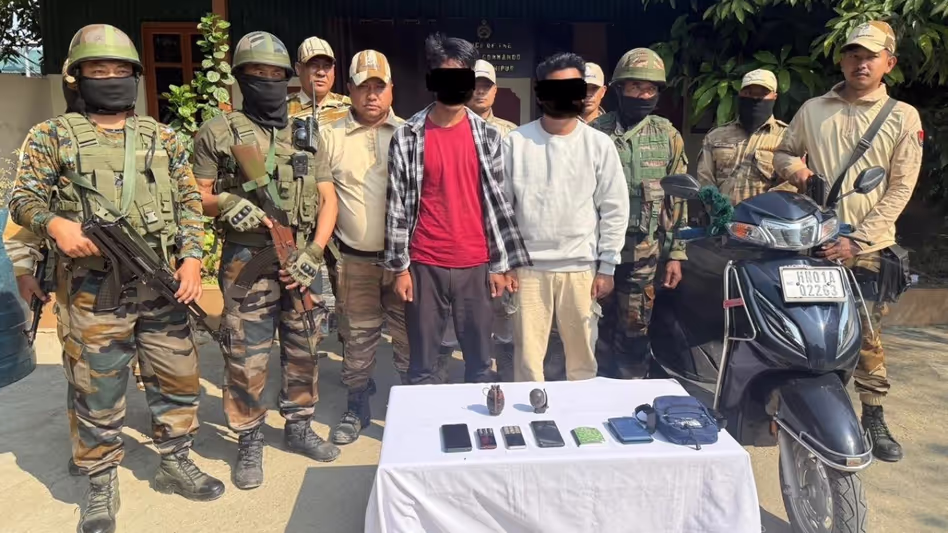 Manipur सुरक्षा बलों ने उग्रवादियों को गिरफ्तार किया Manipur सुरक्षा बलों ने उग्रवादियों को गिरफ्तार किया
