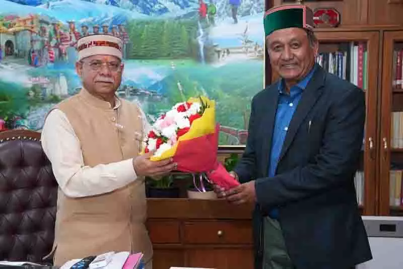 नौतोड़ भूमि विवाद के मद्देनजर मंत्री Negi ने राज्यपाल से मुलाकात की नौतोड़ भूमि विवाद के मद्देनजर मंत्री Negi ने राज्यपाल से मुलाकात की