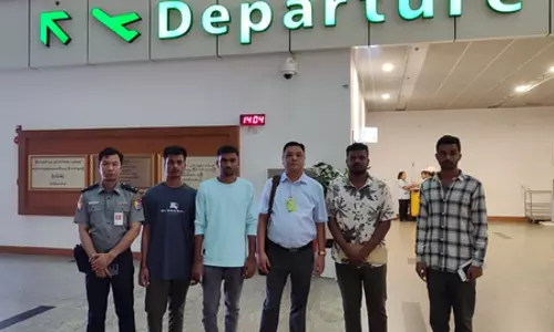 साइबर घोटाले के जाल में फंसे चार भारतीय नागरिकों की घर वापसी
