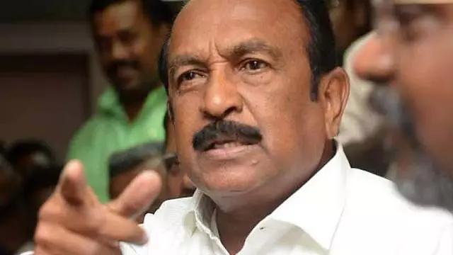 मुझे दुरई वाइको के फैसले के बारे में केवल टीवी देखकर पता चला: Vaiko मुझे दुरई वाइको के फैसले के बारे में केवल टीवी देखकर पता चला: Vaiko