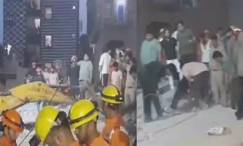 4 मंजिला इमारत गिरी, मलबे में दबे कई कई लोग