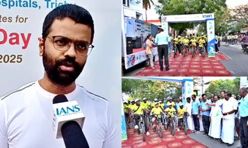 विश्व लिवर दिवस: त्रिची में लिवर स्वास्थ्य के प्रति जागरूकता, 120 साइक्लिस्टों ने लिया हिस्सा